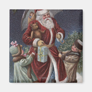 Weihnachten GreetingSanta mit Regenschirm Magnet