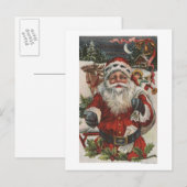 Weihnachten GreetingSanta mit Rotwild und Kindern (Vorne/Hinten)