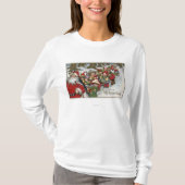 Weihnachten GreetingSanta und Helfer T-Shirt (Vorderseite)