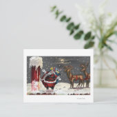Weihnachten GreetingSanta und Kamin (Stehend Vorderseite)