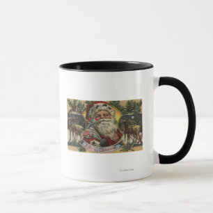 Weihnachten GreetingSanta und Ren Tasse