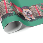 Weihnachten - Grenze Terrier - Reagan Geschenkpapier (Rolleneckpunkt)