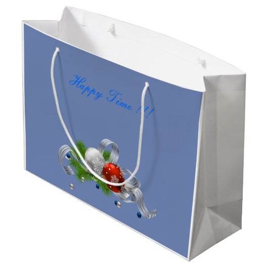 Weihnachten Große Geschenktüte (Rückseite Schrägansicht)