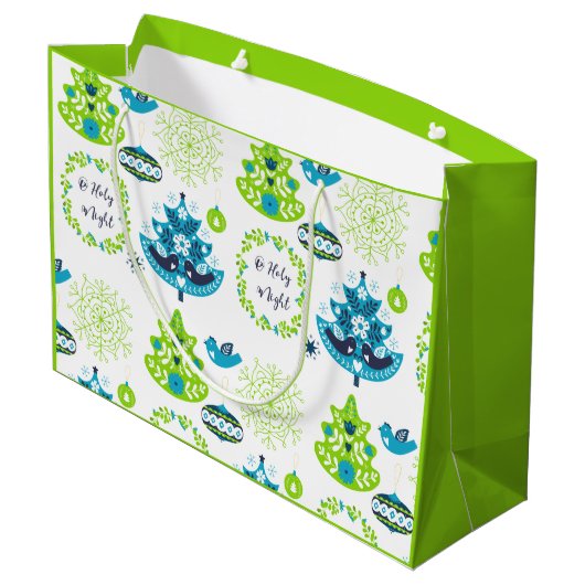 Weihnachten Große Geschenktüte (Rückseite Schrägansicht)