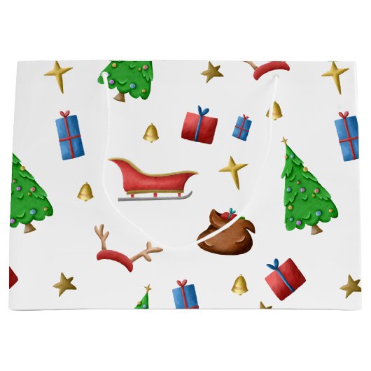 Weihnachten Große Geschenktüte (Vorderseite)
