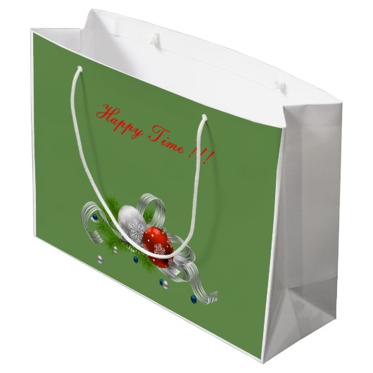 Weihnachten Große Geschenktüte (Rückseite Schrägansicht)