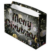 Weihnachten Große Geschenktüte (Rückseite Schrägansicht)