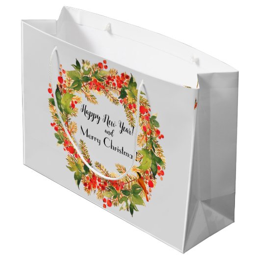 Weihnachten Große Geschenktüte (Rückseite Schrägansicht)