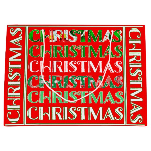 Weihnachten Große Geschenktüte (Vorderseite)