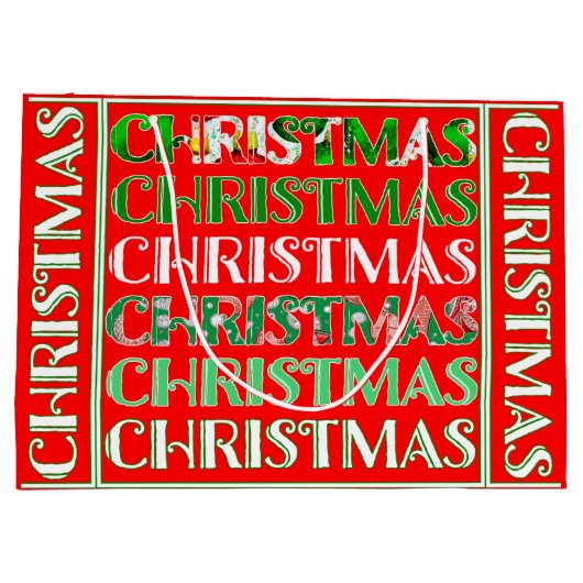 Weihnachten Große Geschenktüte (Rückseite)
