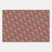 Weihnachten Große niedliche Weihnachtswrapping Pap Geschenkpapier Set (Vorderseite 2)