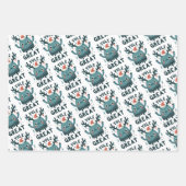 Weihnachten Große niedliche Weihnachtswrapping Pap Geschenkpapier Set (Vorderseite)