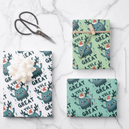 Weihnachten Große niedliche Weihnachtswrapping Pap Geschenkpapier Set