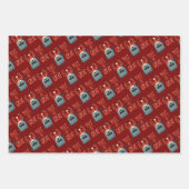 Weihnachten Große niedliche Weihnachtswrapping Pap Geschenkpapier Set (Vorderseite 2)