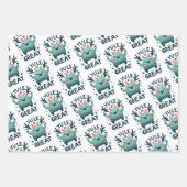 Weihnachten Große niedliche Weihnachtswrapping Pap Geschenkpapier Set (Vorderseite)