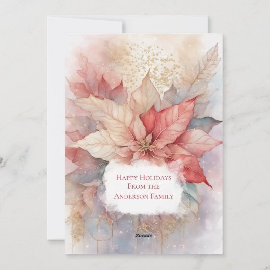 Weihnachten Große Pyrenäen Flat Holiday Card (Rückseite)