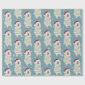 Weihnachten Große Pyrenäen Geschenkpapier (Flach)