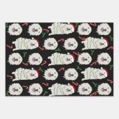Weihnachten Große Pyrenäen Geschenkpapier Set (Vorderseite 3)