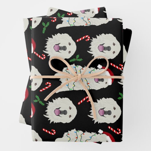 Weihnachten Große Pyrenäen Geschenkpapier Set (Beispiel)