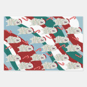 Weihnachten Große Pyrenäen Geschenkpapier Set (Vorderseite 3)
