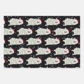 Weihnachten Große Pyrenäen Geschenkpapier Set (Vorderseite 3)