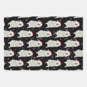 Weihnachten Große Pyrenäen Geschenkpapier Set (Vorderseite)