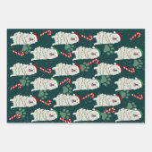 Weihnachten Große Pyrenäen Geschenkpapier Set (Vorderseite)