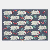 Weihnachten Große Pyrenäen Geschenkpapier Set (Vorderseite 3)