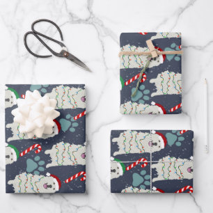 Weihnachten Große Pyrenäen Geschenkpapier Set