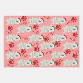 Weihnachten Große Pyrenäen Geschenkpapier Set (Vorderseite)