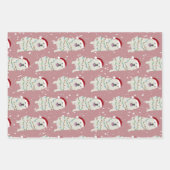 Weihnachten Große Pyrenäen Geschenkpapier Set (Vorderseite 3)