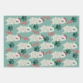 Weihnachten Große Pyrenäen Geschenkpapier Set (Vorderseite 2)