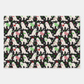 Weihnachten Große Pyrenäen Hunde Geschenkpapier Set (Vorderseite 3)