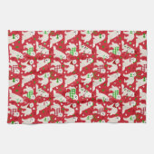 Weihnachten Große Pyrenäen Hunde Geschirrtuch (Horizontal)