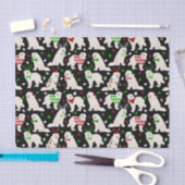 Weihnachten Große Pyrenäen Hunde Gewebepapier Seidenpapier (Handwerk)