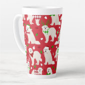 Weihnachten Große Pyrenäen Hunde Milchtasse (Linke Ecke)