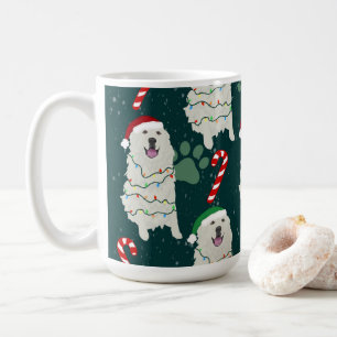 Weihnachten Große Pyrenäen Kaffeetasse