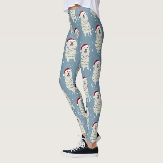 Weihnachten Große Pyrenäen Leggings (Links)