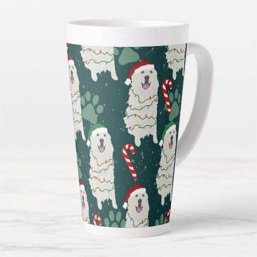 Weihnachten Große Pyrenäen Milchtasse (Rechte Ecke)