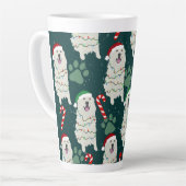 Weihnachten Große Pyrenäen Milchtasse (Linke Ecke)