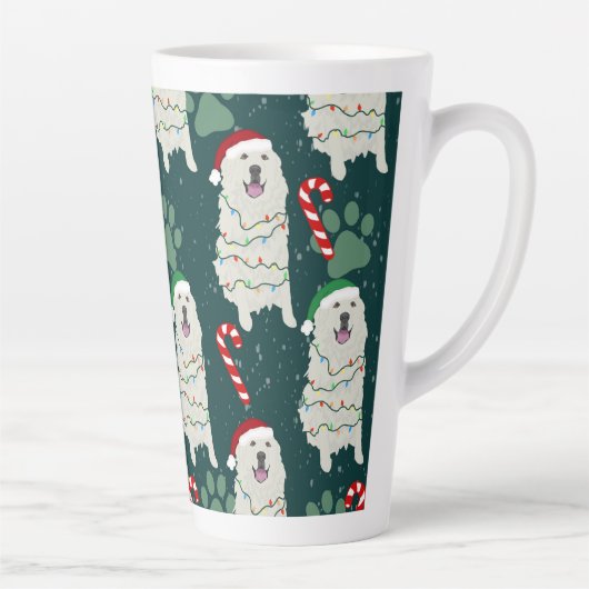 Weihnachten Große Pyrenäen Milchtasse (Rechts)