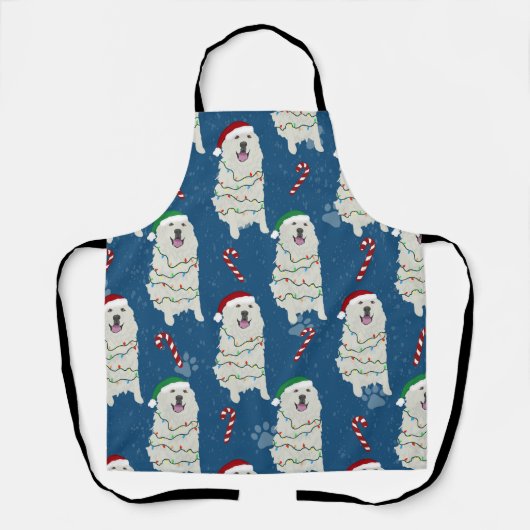 Weihnachten Große Pyrenäen Schürze (Vorderseite)