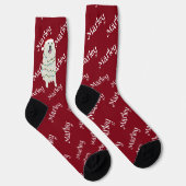 Weihnachten Große Pyrenäen Socken (Rechts)