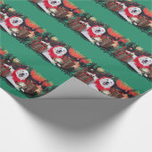 Weihnachten - große Pyrenäen - Sophie Geschenkpapier (Ecke)