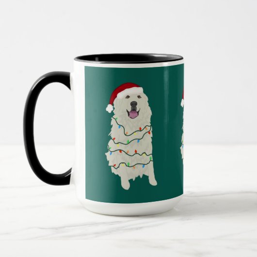 Weihnachten Große Pyrenäen  Tasse (Links)