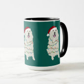 Weihnachten Große Pyrenäen  Tasse (VorderseiteRechts)