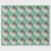 Weihnachten Große Pyrenäen und Berner Hund Geschenkpapier (Flach)