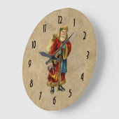 Weihnachten Große Wanduhr (Winkel)