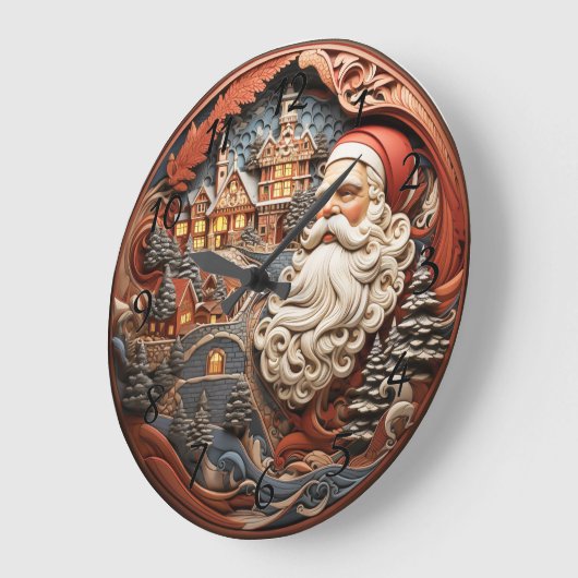 Weihnachten Große Wanduhr (Winkel)