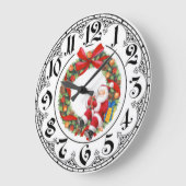 Weihnachten Große Wanduhr (Winkel)